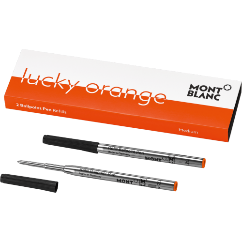 2 Ballpoint Pen Refill in Lucky Orange Mont Blanc