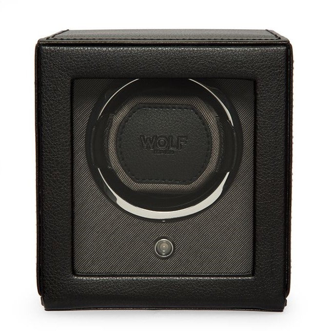 Cub Single Watch Winder with Cover Black 910-00145