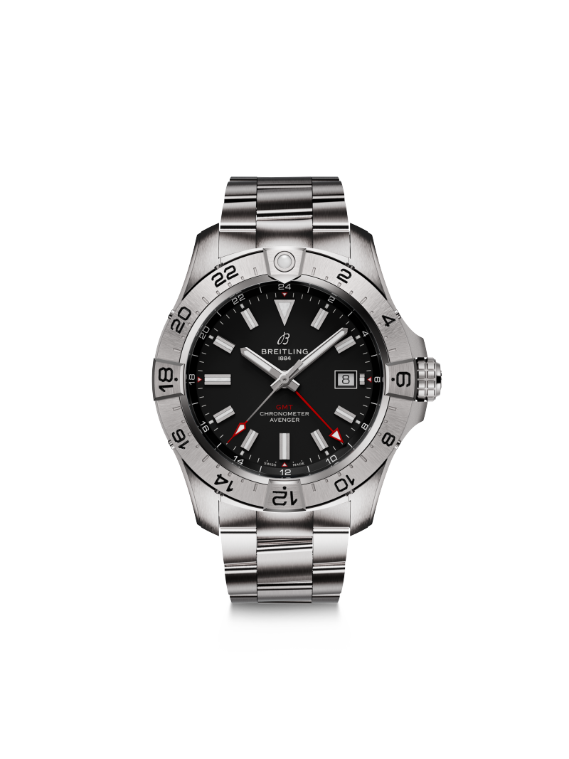 Avenger Automatic GMT 44mm Black Dial A32320101B1A1