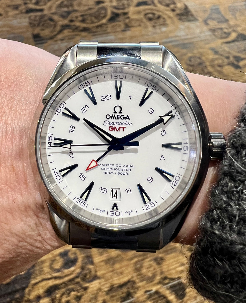 Pre-Owned Omega Seamaster Aqua Terra GMT 43mm Watch -231.90.43.22.04.001