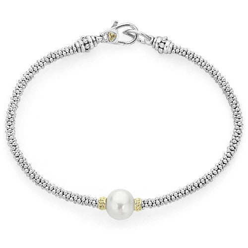 Luna Single Stationary Pearl Caviar Bracelet -81171-MM LAGOS