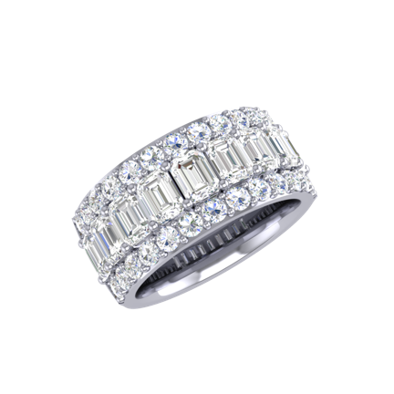 Natasha Triple Row Wide Band - R01887
