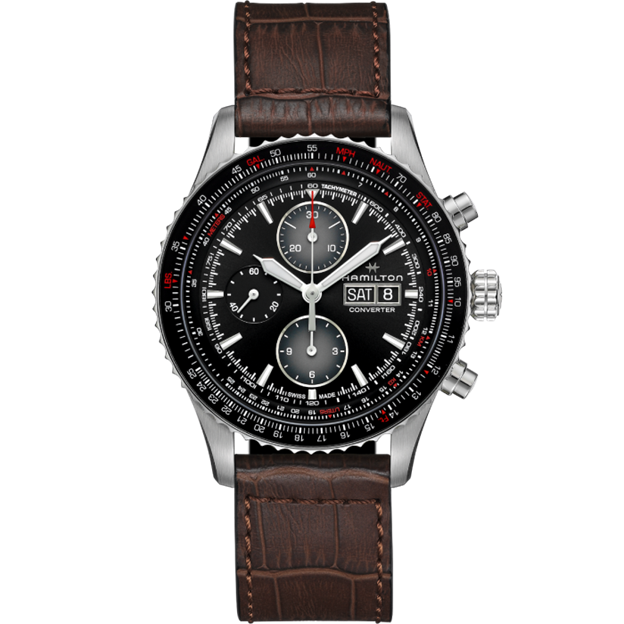 Khaki Pilot Converter Auto Chrono Watch H76726530 Hamilton