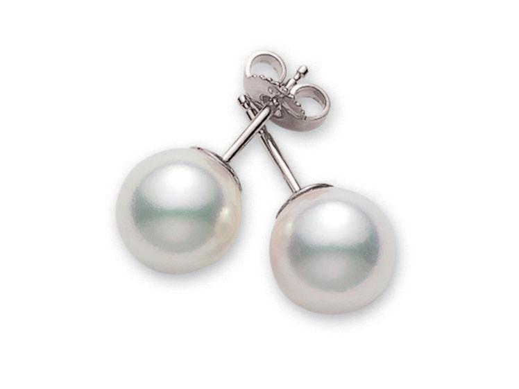 Akoya 6-6.5mm (A) Pearl Stud Earrings -PES 601 W