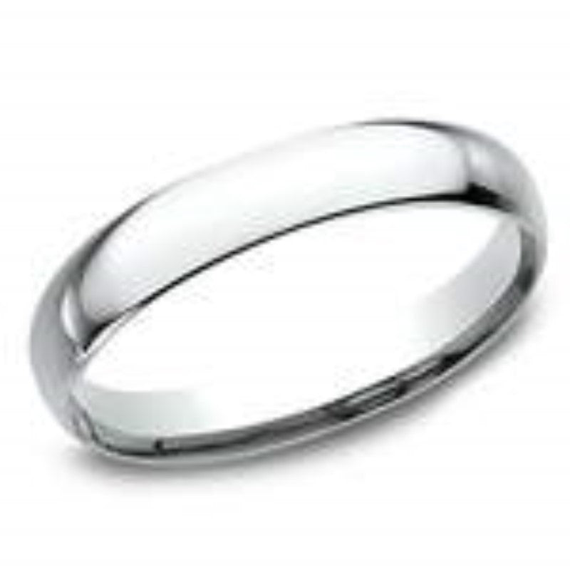 14k White Gold Light Comfort Fit 3mm Wedding Band -LCF13014KW