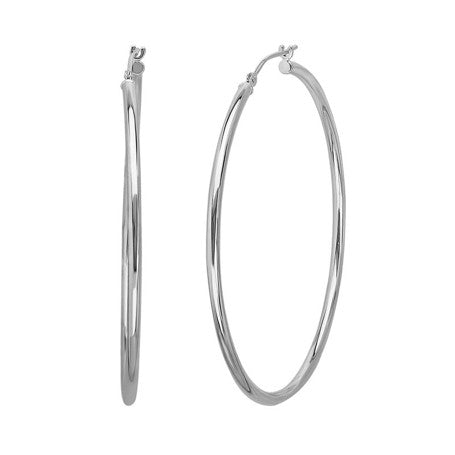 2X50mm Hoop Earrings - E10-2050-W
