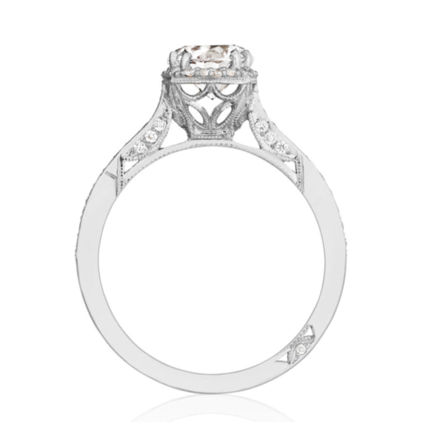 'Dantela' White Halo Engagement Ring -2620 RD SM P W Tacori