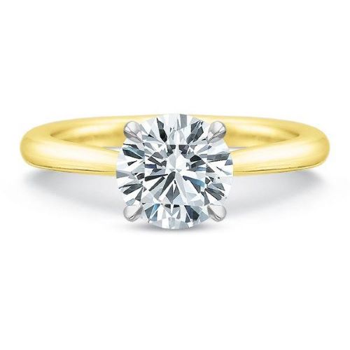 New Aire Engagement Ring 2920 Yellow Gold Precision Set