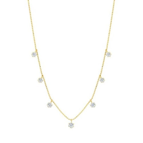 Floating 2.65 CT Diamond Station Necklace N-1432520Y