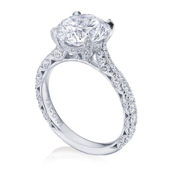 'RoyalT' Platinum Engagement Ring -HT 2663 RD 8