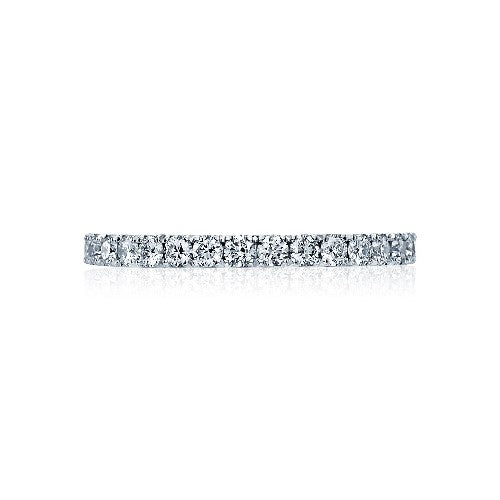 Sculpted Crescent Eternity Wedding Band 33-2