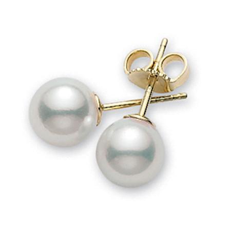 Akoya 7-7.5mm (A) Pearl Stud Earrings - PES 701 K