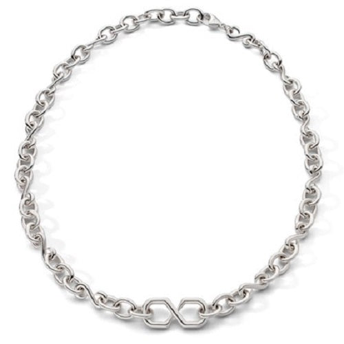 Silver Infinity Symbol Necklace CH-41623