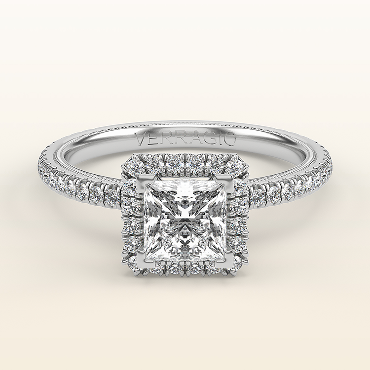 Tradition Square Halo Engagement Ring -TR120HP