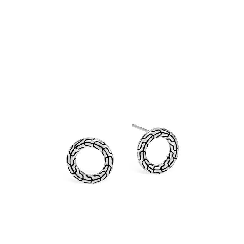 Classic Chain Circle Stud Earrings - EB90581