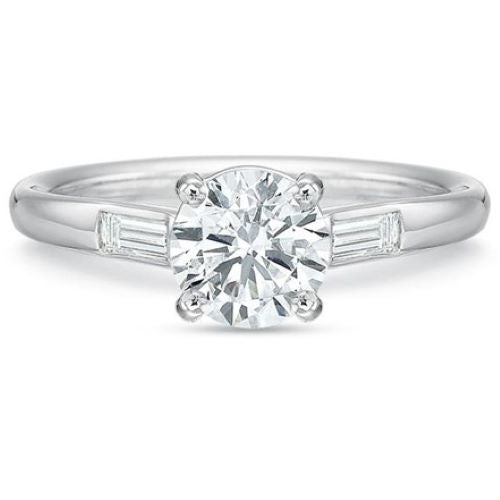New Aire  Classic Vintage Style Engagement Ring 241614W Precision Set