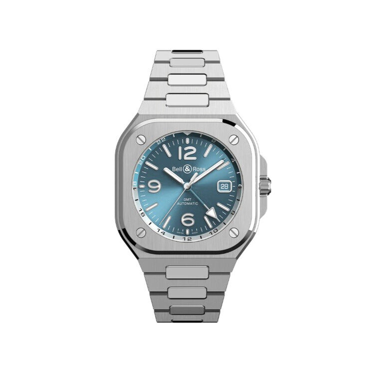 BR 05 GMT Sky Blue 41mm Watch- BR05G-PB-ST/SST