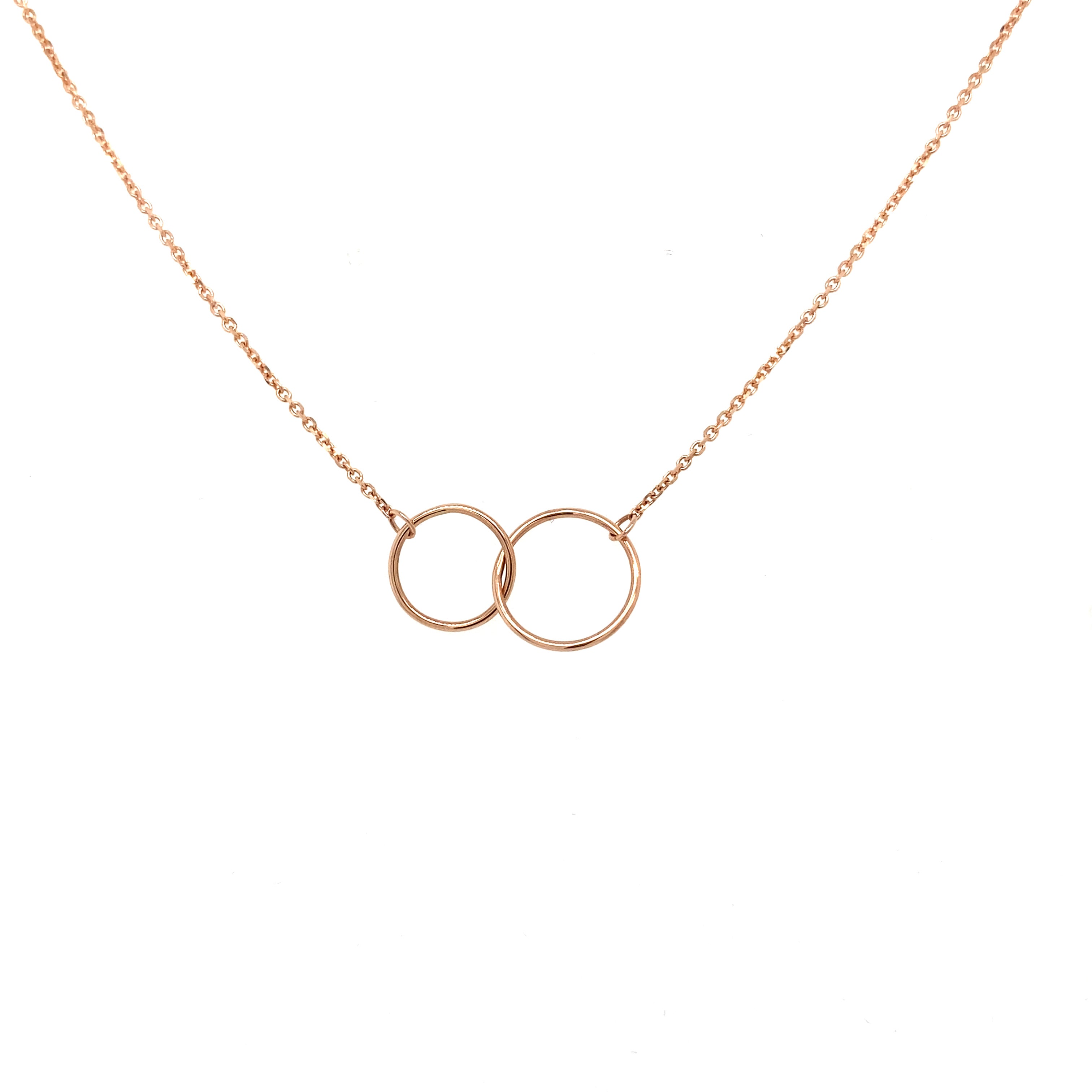 Mini Interlocking Circles Necklace - NICNW Brent Miller Gold
