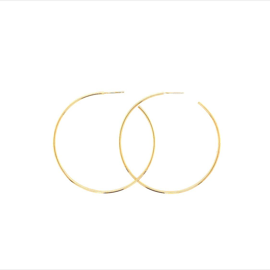 Yellow Gold XL Heirloom Hoop Earrings - XLHEY Brent Miller Gold