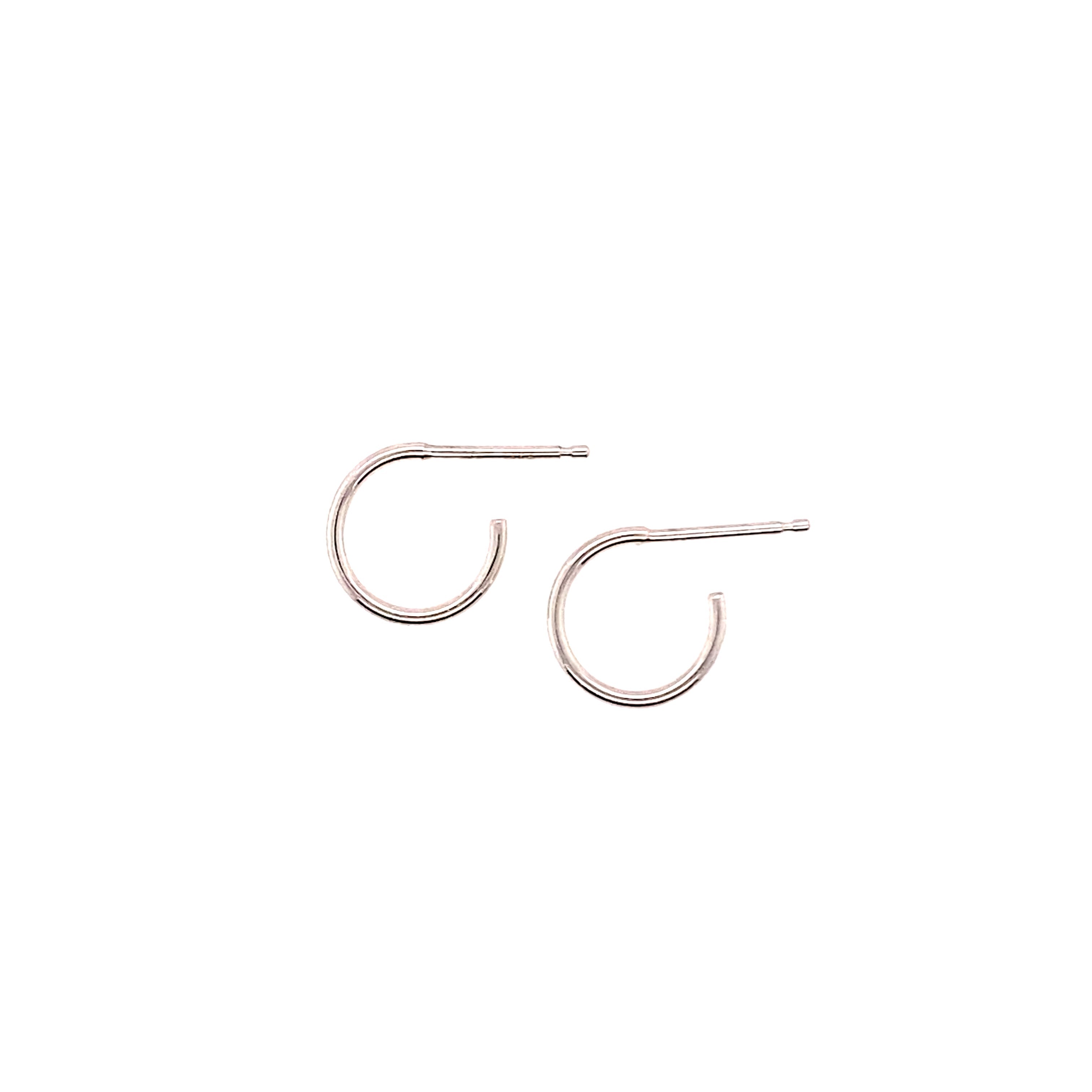 White Gold Kids Heirloom Hoop Earrings - KHHEW