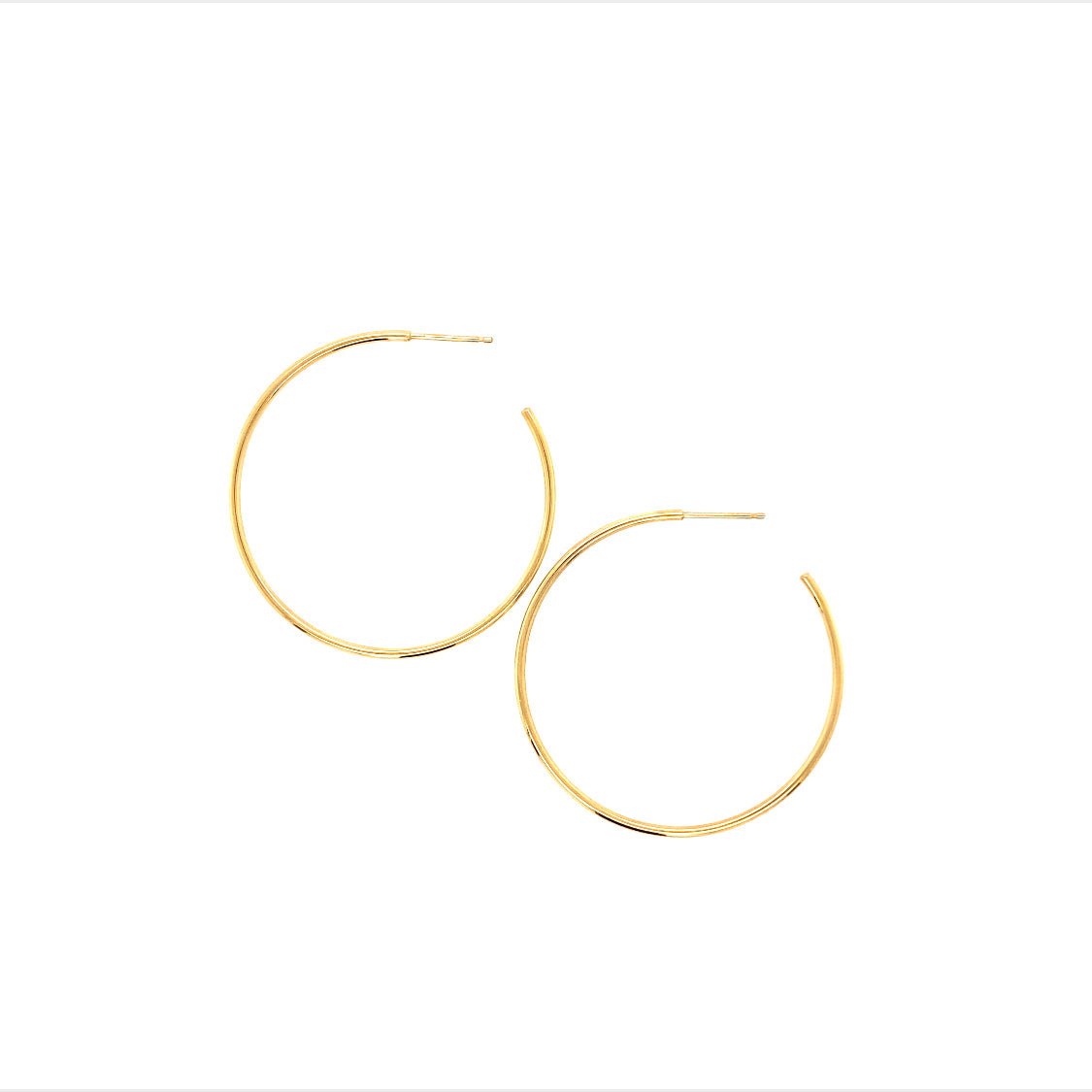 Yellow Gold Large Heirloom Hoop Earrings - LHHEY Brent Miller Gold