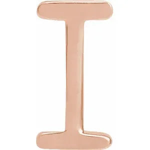 Rose Gold I Kids Initial Pendant Necklace -KIPNI