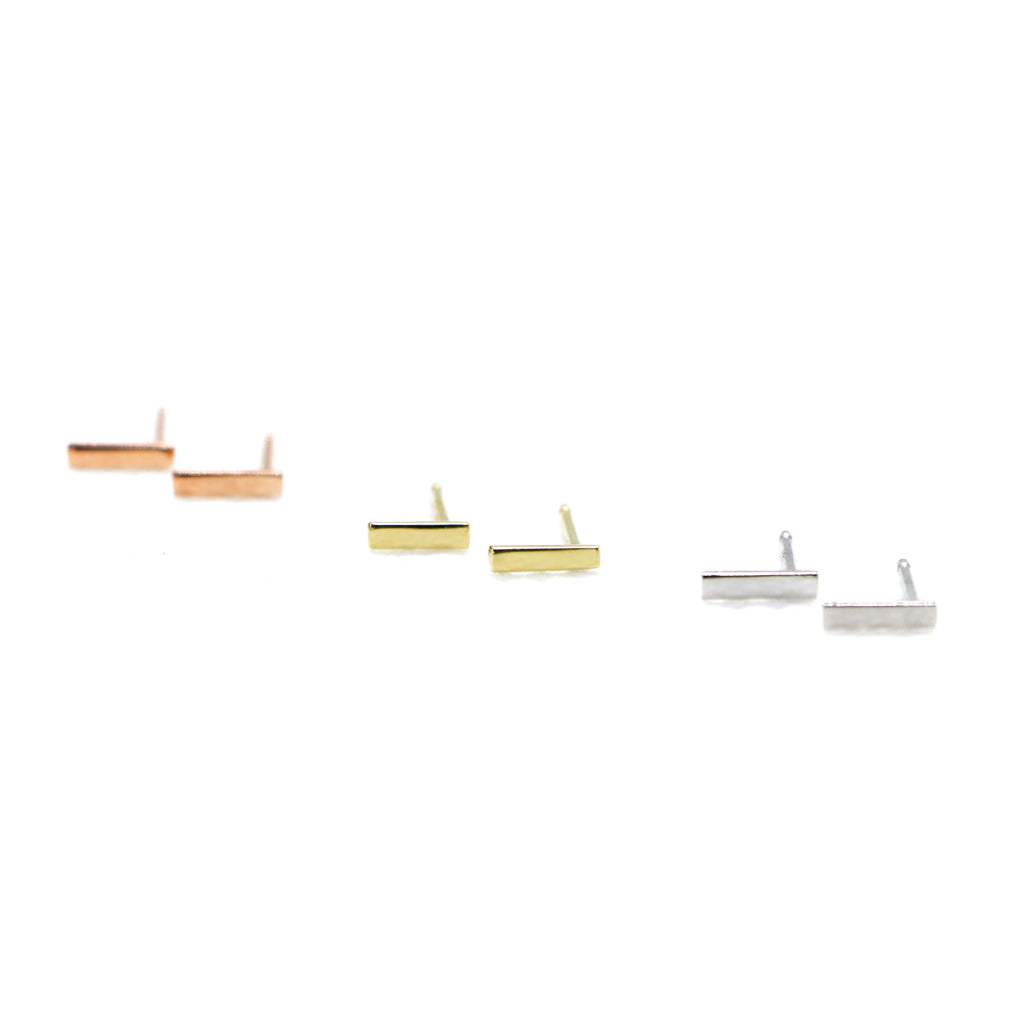 Color Options for Mini Bar Stud Earrings -SBSE